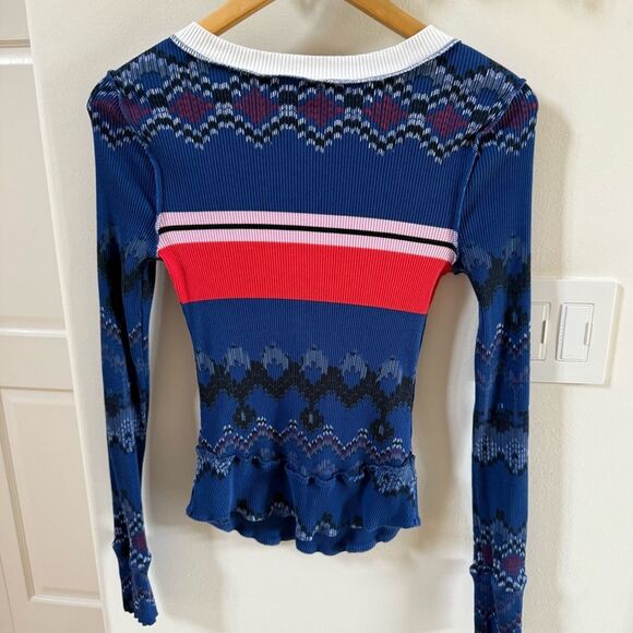Free People Movement Rally Printed Layer
In  Swim Club Fairisle Combo M NWOT - Picture 8 of 13